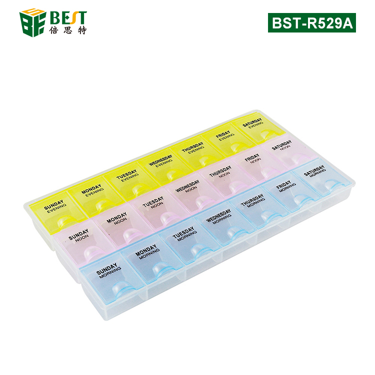BST-R529A 3排7格星期透明塑料元件盒（?。?></span>
<p class=