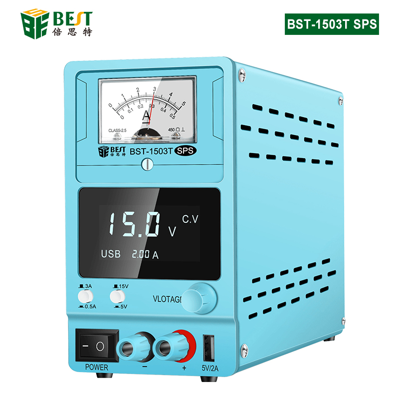 BST-1503T SPS 線(xiàn)性直流穩(wěn)壓電源 固測(cè)可調(diào)直流穩(wěn)壓電源15V/3A筆記本電腦手機(jī)維修電源